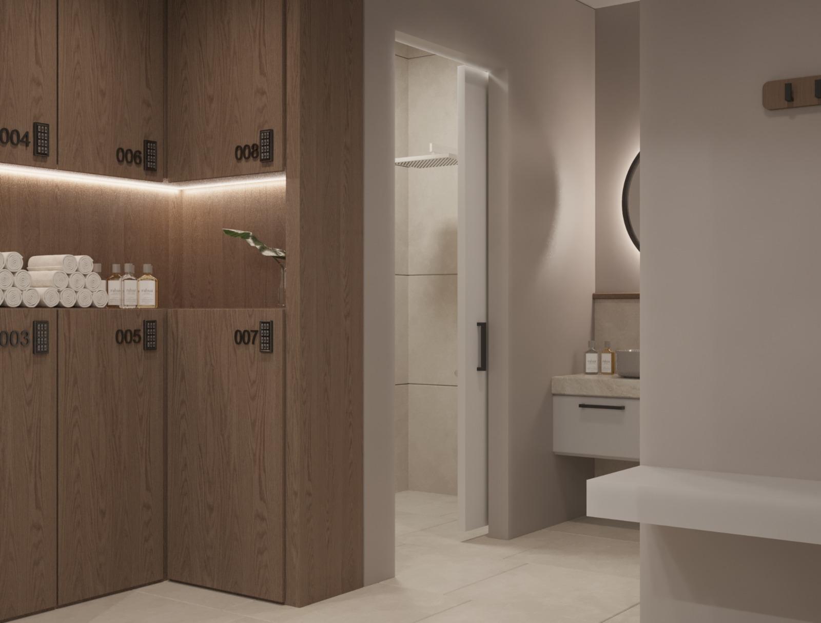 6 · changing · shower